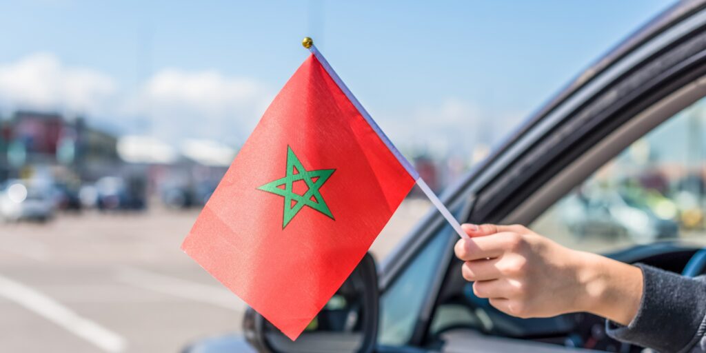 Colorful morocco tourist spots and attractions travel and tourism banner (23)