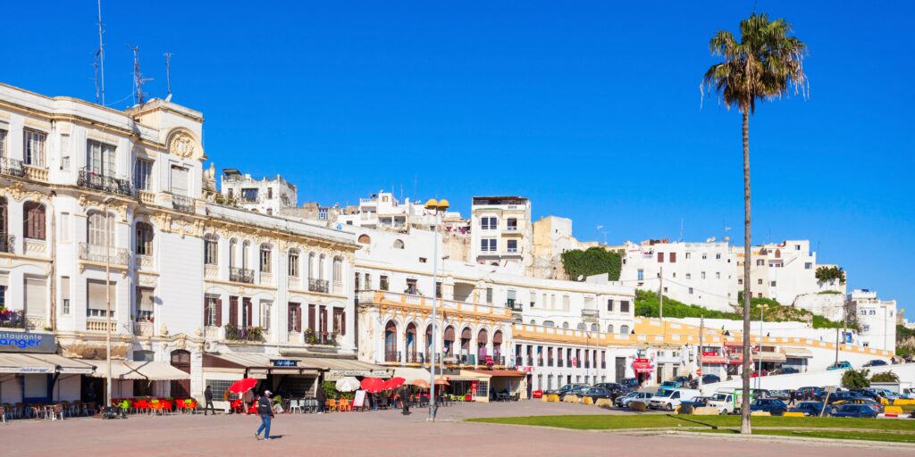 Colorful morocco tourist spots and attractions travel and tourism banner (26)