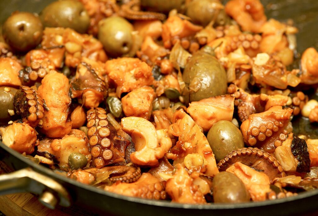 Qarnita or octopus one of the most popular dishes in maltese cuisine