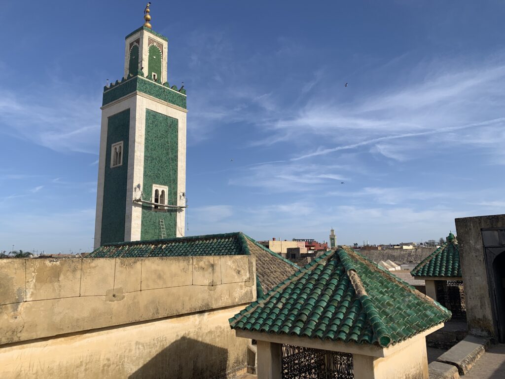 View of the grand mosque of meknes