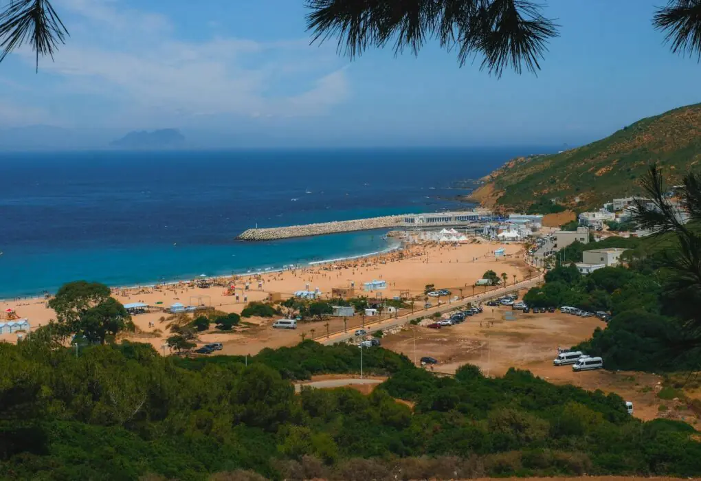stunning beach view in tangier morocco
