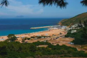 stunning beach view in tangier morocco