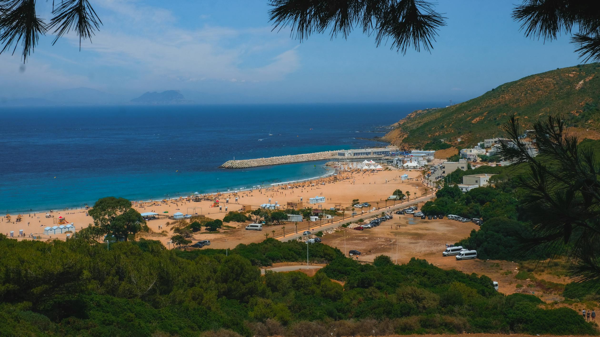 stunning beach view in tangier morocco